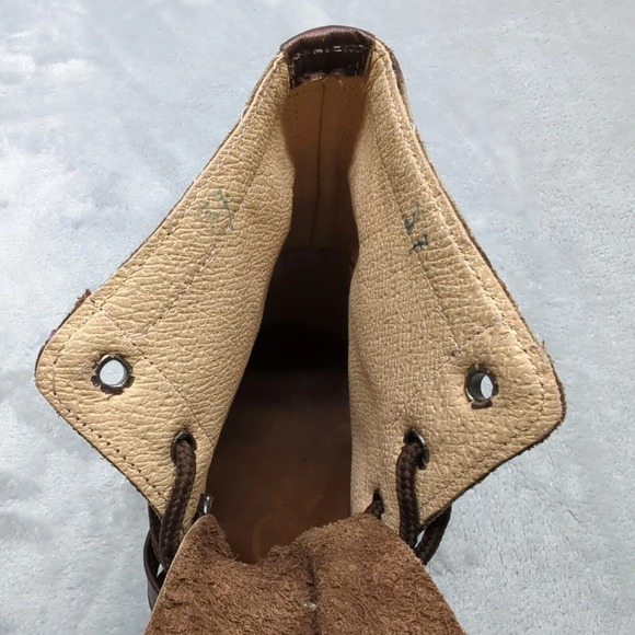 Hunac Orlite Western Aztec Boots Womens‎ 6.5 Red Blue Green Leather 37EU Tribal - Picture 14 of 15